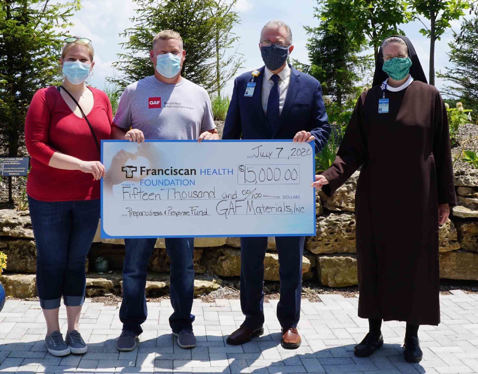 GAF donation helps Franciscan personnel save lives and be safe
